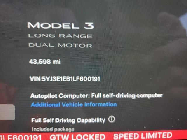 2020 Tesla Model 3