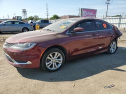 Salvage cars for sale at Chicago Heights, IL auction: 2015 Chrysler 200 Limited