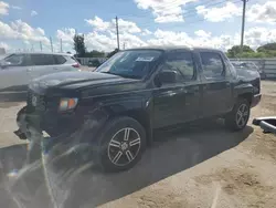 Salvage cars for sale at Miami, FL auction: 2014 Honda Ridgeline Sport