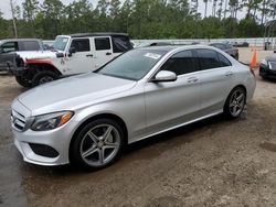 Mercedes-Benz salvage cars for sale: 2015 Mercedes-Benz C 300 4matic