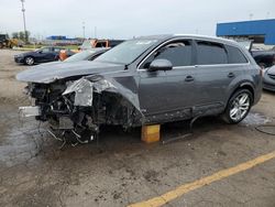 Salvage cars for sale at Woodhaven, MI auction: 2018 Audi Q7 Prestige