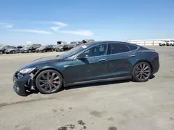 Salvage cars for sale at Martinez, CA auction: 2014 Tesla Model S