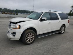 Salvage cars for sale at Dunn, NC auction: 2016 Ford Expedition EL Limited