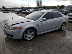 Salvage cars for sale at Miami, FL auction: 2005 Acura TL