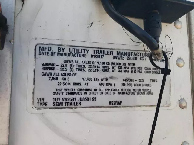 2018 Utility Reefer