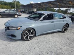 Salvage cars for sale at Cartersville, GA auction: 2022 Honda Accord Sport