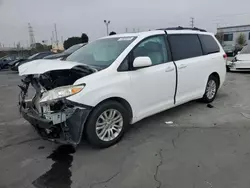 Salvage cars for sale at Wilmington, CA auction: 2013 Toyota Sienna XLE