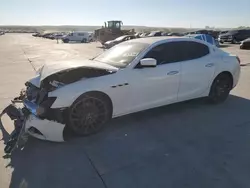 Salvage cars for sale at Grand Prairie, TX auction: 2015 Maserati Ghibli S