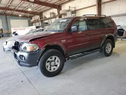 Salvage cars for sale at Eldridge, IA auction: 2002 Mitsubishi Montero Sport XLS