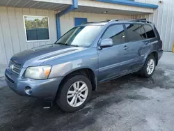 Toyota salvage cars for sale: 2007 Toyota Highlander Hybrid