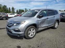 Salvage cars for sale at Portland, OR auction: 2016 Honda Pilot LX