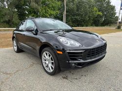 Salvage cars for sale at North Billerica, MA auction: 2015 Porsche Macan S