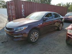 Salvage cars for sale at Baltimore, MD auction: 2018 KIA Optima LX