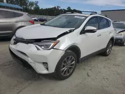 Salvage cars for sale at Spartanburg, SC auction: 2017 Toyota Rav4 Limited