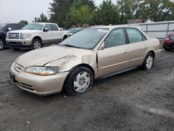 Honda salvage cars for sale: 2002 Honda Accord LX