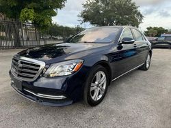 Vehiculos salvage en venta de Copart Opa Locka, FL: 2018 Mercedes-Benz S 450 4matic