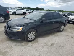 Salvage cars for sale at West Palm Beach, FL auction: 2016 Volkswagen Jetta S