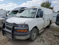 Salvage trucks for sale at Greenwood, NE auction: 2014 Chevrolet Express G3500