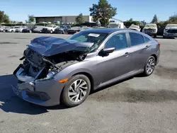 Salvage cars for sale from Copart San Martin, CA: 2018 Honda Civic EX