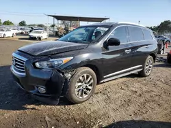 Salvage cars for sale at San Diego, CA auction: 2013 Infiniti JX35