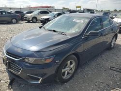 Salvage cars for sale at Cahokia Heights, IL auction: 2017 Chevrolet Malibu LS