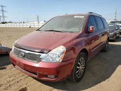 Salvage cars for sale at Elgin, IL auction: 2012 KIA Sedona EX