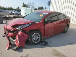 Salvage cars for sale at Bowmanville, ON auction: 2022 Toyota Prius LE