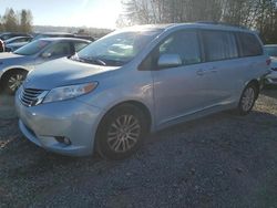 Salvage cars for sale at Arlington, WA auction: 2015 Toyota Sienna XLE