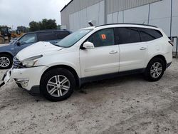 Salvage cars for sale at Apopka, FL auction: 2015 Chevrolet Traverse LT