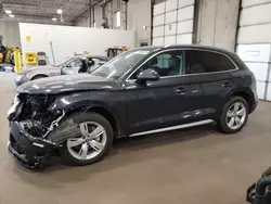 Salvage cars for sale at Blaine, MN auction: 2018 Audi Q5 Premium Plus