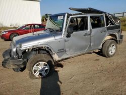 Jeep Wrangler Unlimited Sport salvage cars for sale: 2016 Jeep Wrangler Unlimited Sport