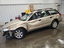 Salvage cars for sale from Copart Windham, ME: 2008 Subaru Outback 2.5I