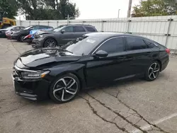 Salvage cars for sale at Moraine, OH auction: 2018 Honda Accord Sport