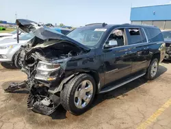 Salvage cars for sale at Woodhaven, MI auction: 2015 Chevrolet Suburban K1500 LTZ