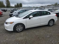 Salvage cars for sale at Arlington, WA auction: 2012 Honda Civic LX