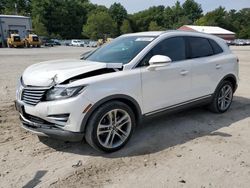 Salvage cars for sale from Copart Mendon, MA: 2017 Lincoln MKC Reserve