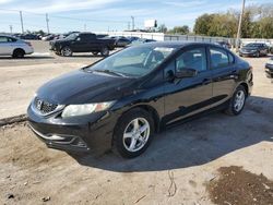 Salvage cars for sale at Oklahoma City, OK auction: 2014 Honda Civic LX