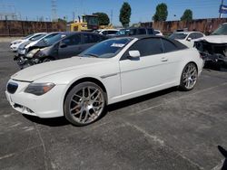 BMW 6 Series salvage cars for sale: 2007 BMW 650 I