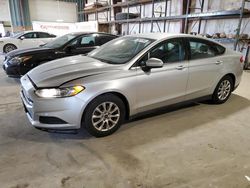 Salvage cars for sale at Eldridge, IA auction: 2015 Ford Fusion S