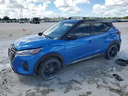 Salvage cars for sale at Arcadia, FL auction: 2021 Nissan Kicks SR