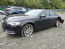 Salvage cars for sale at Waldorf, MD auction: 2014 Audi A6 Premium Plus