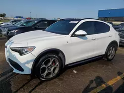 Salvage cars for sale at Woodhaven, MI auction: 2022 Alfa Romeo Stelvio TI