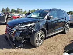 Salvage cars for sale at Elgin, IL auction: 2017 Hyundai Tucson Limited