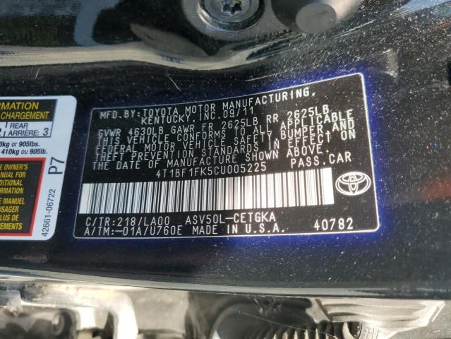 2012 Toyota Camry Base