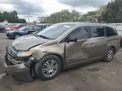 Salvage cars for sale at Moraine, OH auction: 2012 Honda Odyssey EXL