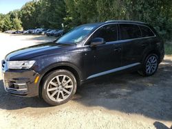 Salvage cars for sale at North Billerica, MA auction: 2017 Audi Q7 Premium Plus