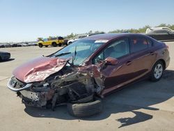 Salvage cars for sale at Fresno, CA auction: 2015 Honda Civic LX