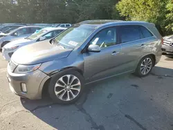 Salvage cars for sale at Exeter, RI auction: 2015 KIA Sorento SX