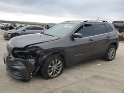 Salvage cars for sale at Grand Prairie, TX auction: 2019 Jeep Cherokee Latitude Plus