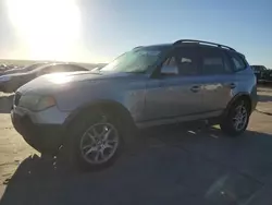 Salvage cars for sale at Grand Prairie, TX auction: 2004 BMW X3 2.5I